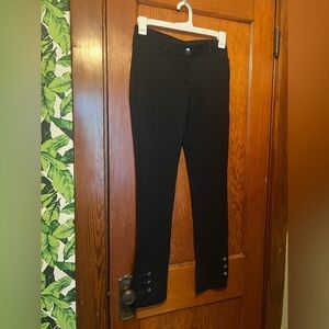 White House Black Market Slim Fit Pants with Button Detail Women’s 4